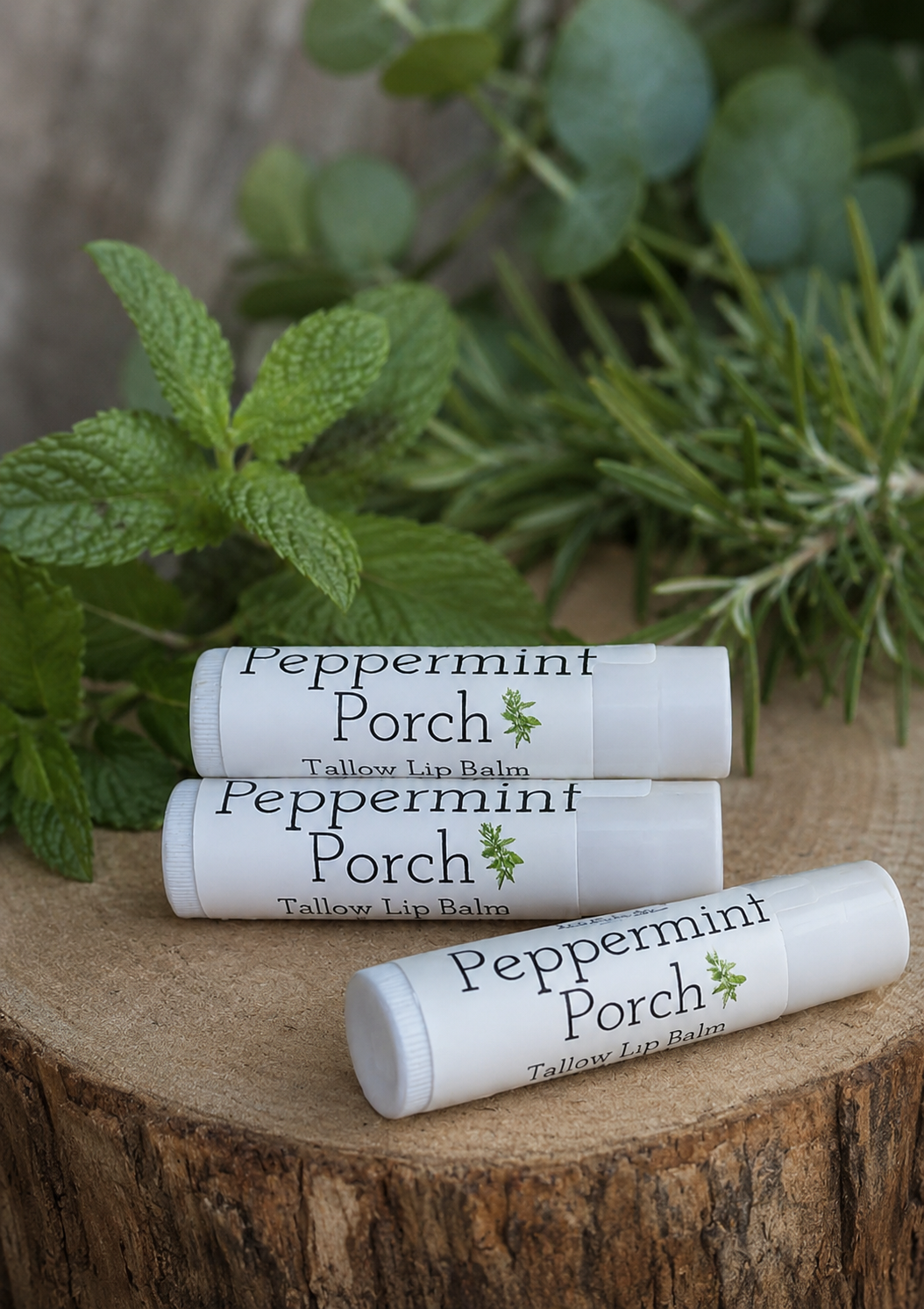 Peppermint Porch Tallow Lip Balm