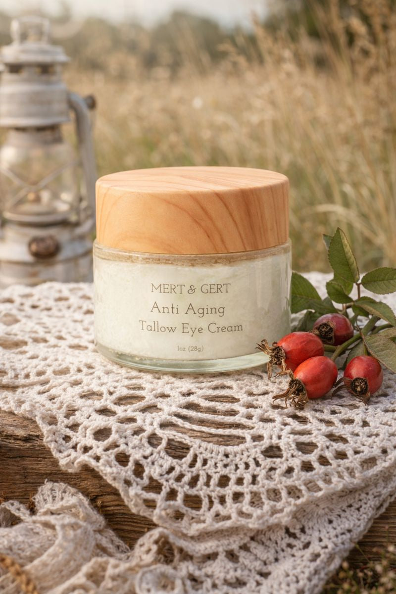 Tallow and Rosehip Oil - Anti-Aging Natural Eye Cream, 1 oz (28g)