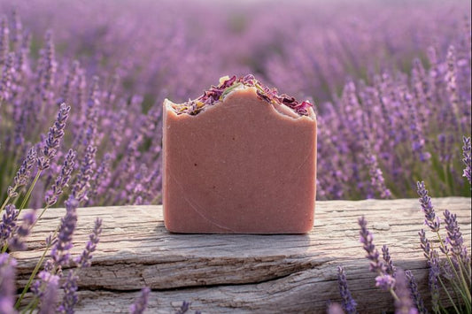 Lavender Bloom Tallow Soap - Calming Floral Cleansing Bar, 4 oz